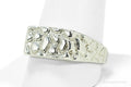 Vintage Nugget Style Sleek Sterling Silver Ring - Size 12.25