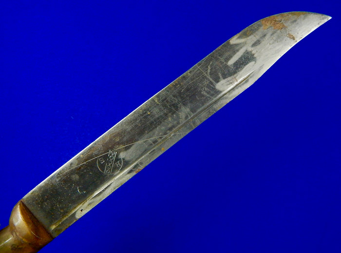 Vintage South American America Horn Handle Large Knife