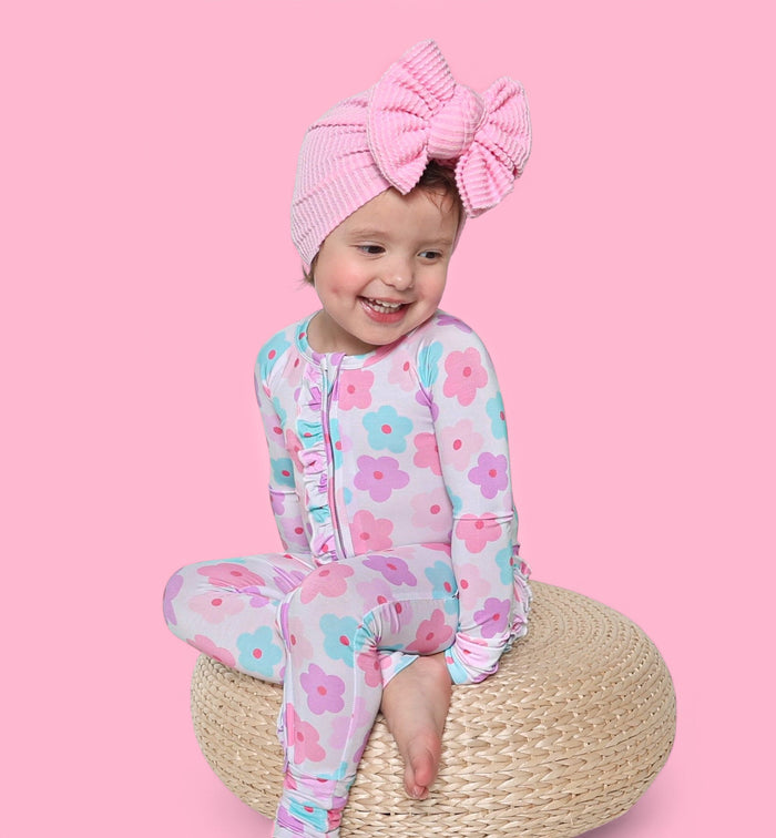 VIOLET FIELDS DREAM RUFFLE ROMPER