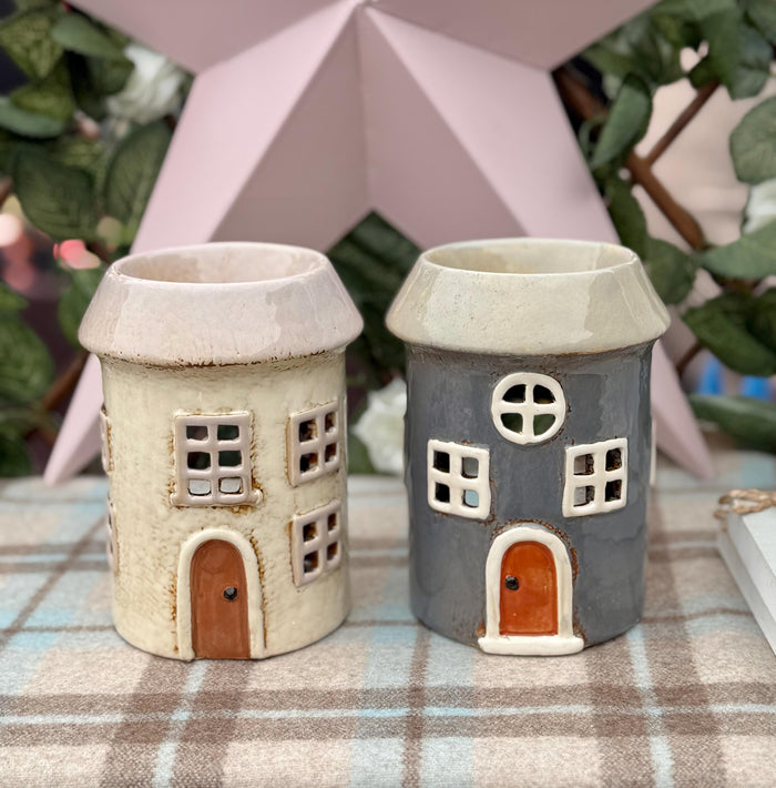 Wax Melt/Oil Burner House - Choice of Slate or Cream