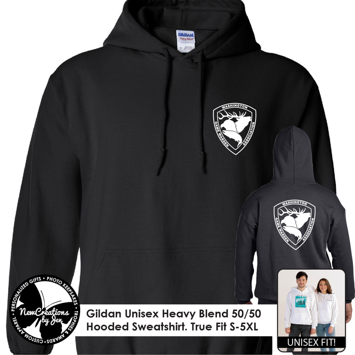 WGA - Basic Black Hooded Sweatshirt