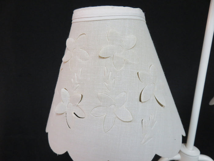 White Double Armed Table Lamp