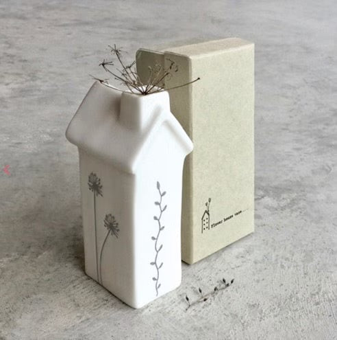 White Porcelain Tall Flower House Vase