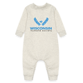 WHS Snow Logo Baby Fleece One Piece - heather oatmeal