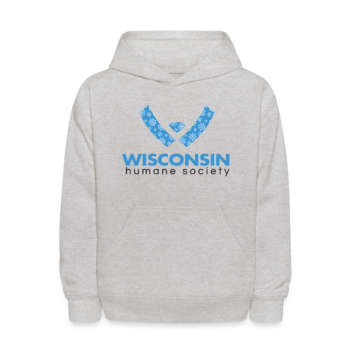 WHS Snow Logo Kids' Hoodie - heather gray