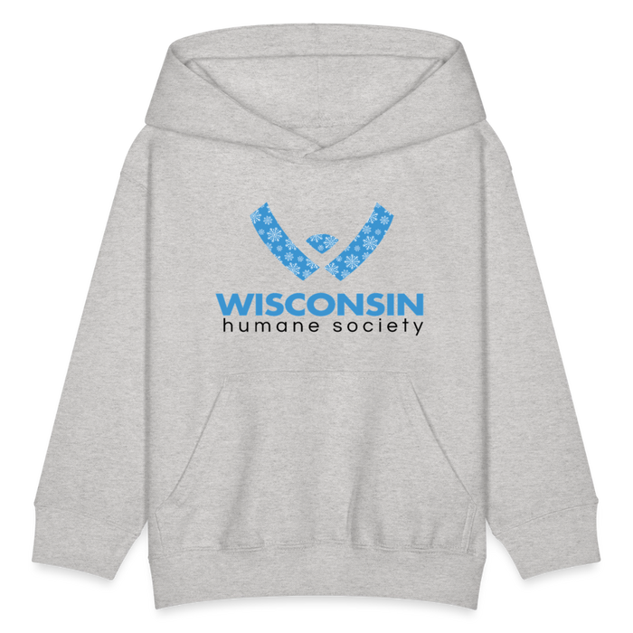 WHS Snow Logo Kids' Hoodie - heather gray
