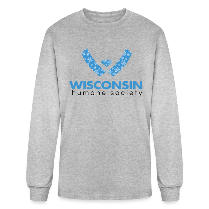 WHS Snow Logo Long Sleeve T-Shirt - heather gray