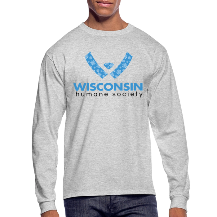 WHS Snow Logo Long Sleeve T-Shirt - heather gray