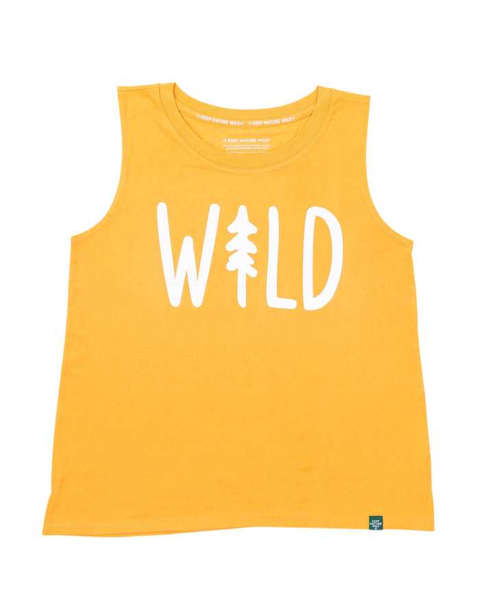 Wild Pine Women's Muscle Tank | Mustard