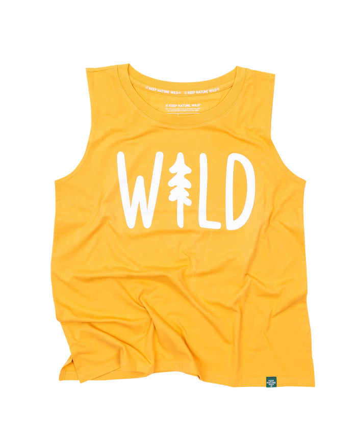Wild Pine Women's Muscle Tank | Mustard