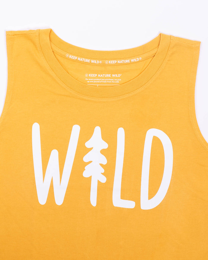 Wild Pine Women's Muscle Tank | Mustard