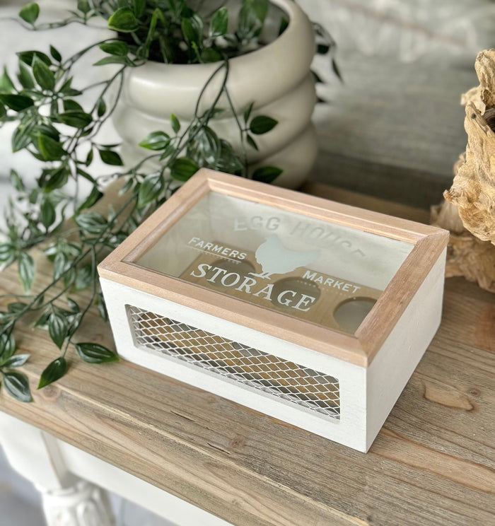 Wooden Egg Storage Box