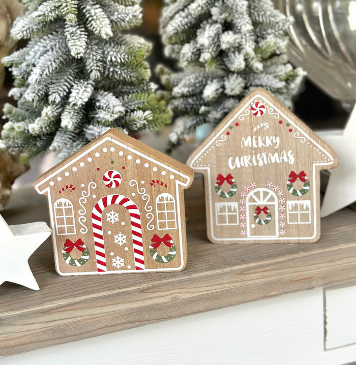 Wooden Gingerbread house - Choice of 2