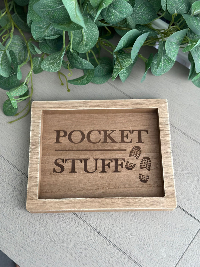 Wooden Tray - Pocket Stuff